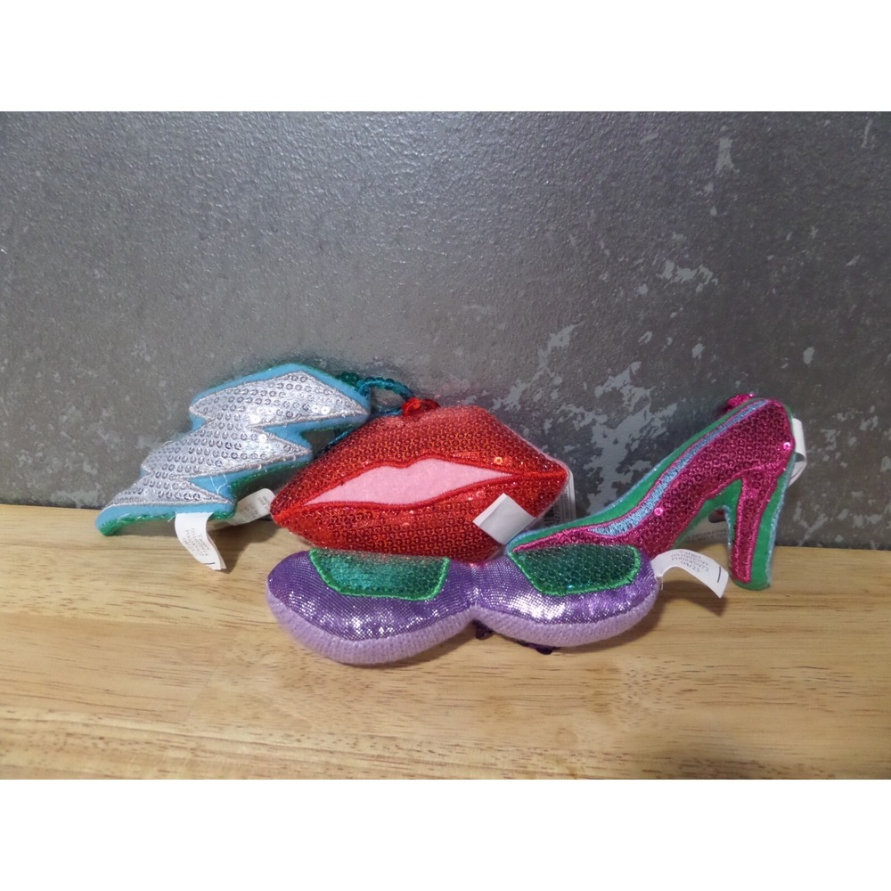 Set of 4 - Target Wondershop Christmas 2023 Plush Sequin Ornaments
